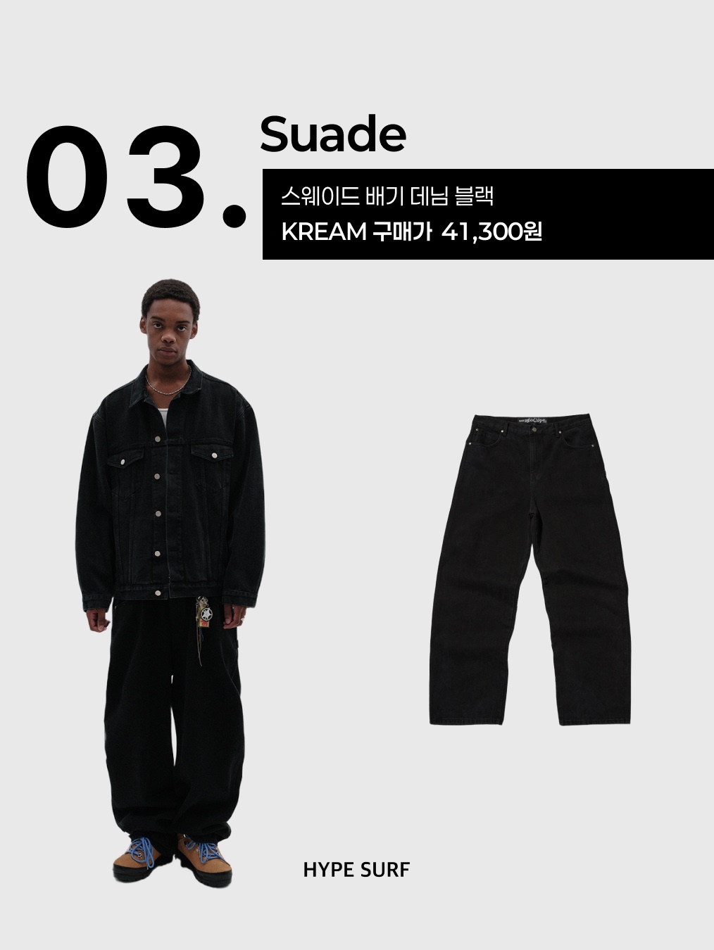 Auralee Selvedge Faded Heavy Denim Painter Pants Faded Black - 24AW, Carhartt WIP Landon Pant Blue Heavy Stone Wash 착용 스타일 - 4