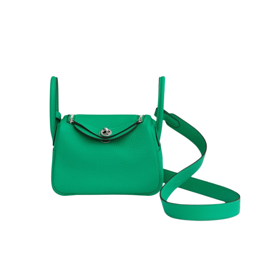 Hermes Lindy Mini Bag Clemence & Palladium Menthe