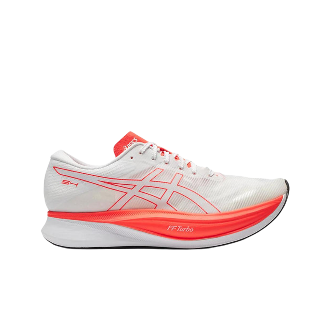 1013A129-100 Asics S4 White Sunrise Red