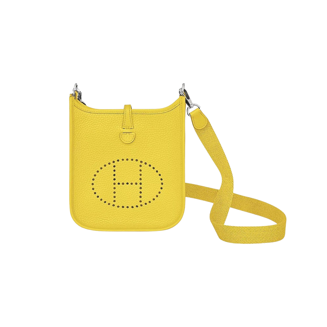 H069426CKCN Hermes Evelyne 16 Amazone Bag Clemence & Palladium Lime - 대표 이미지 #1