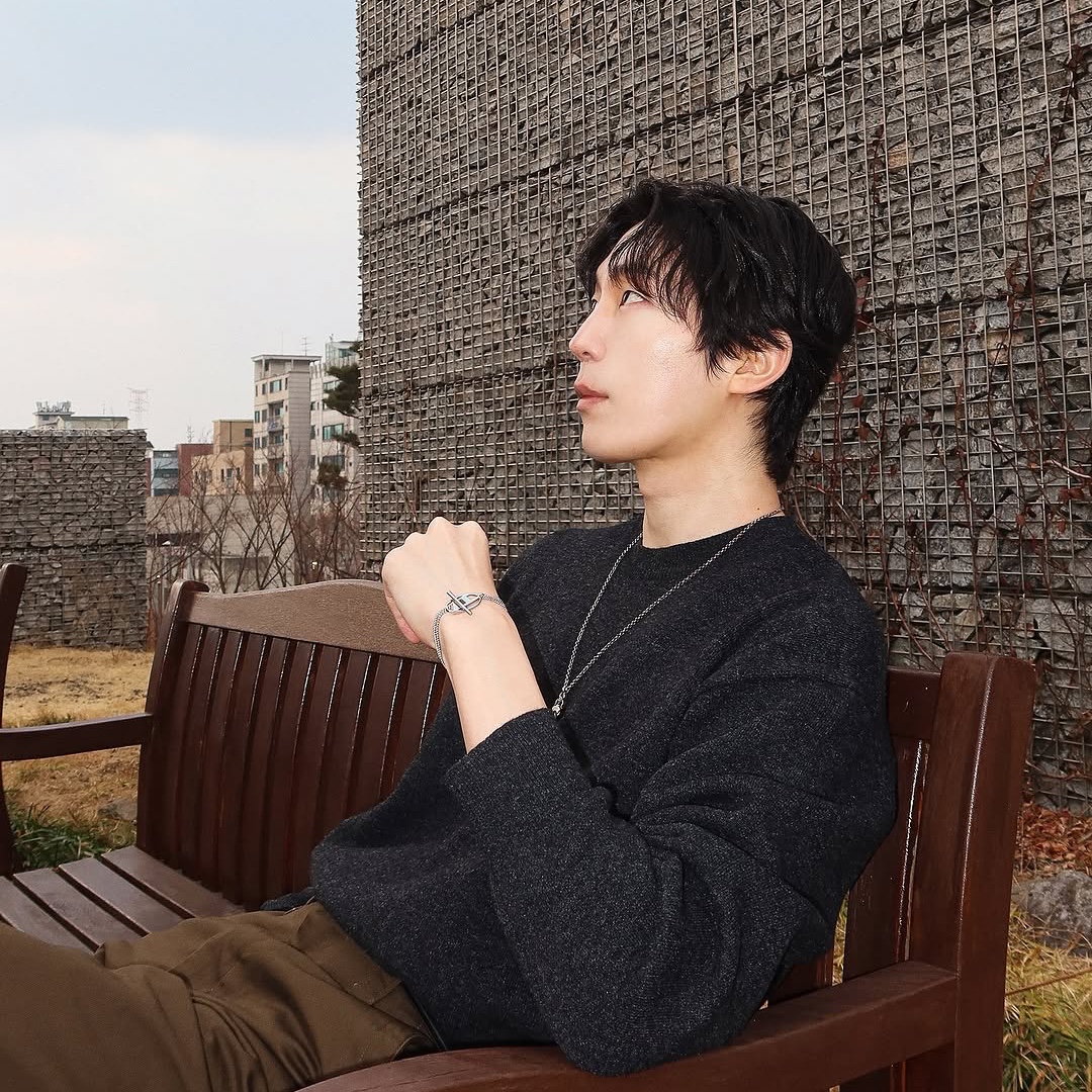 디젤 Dx1535 스테인리스 스틸 브레이슬릿 실버 착용 스타일