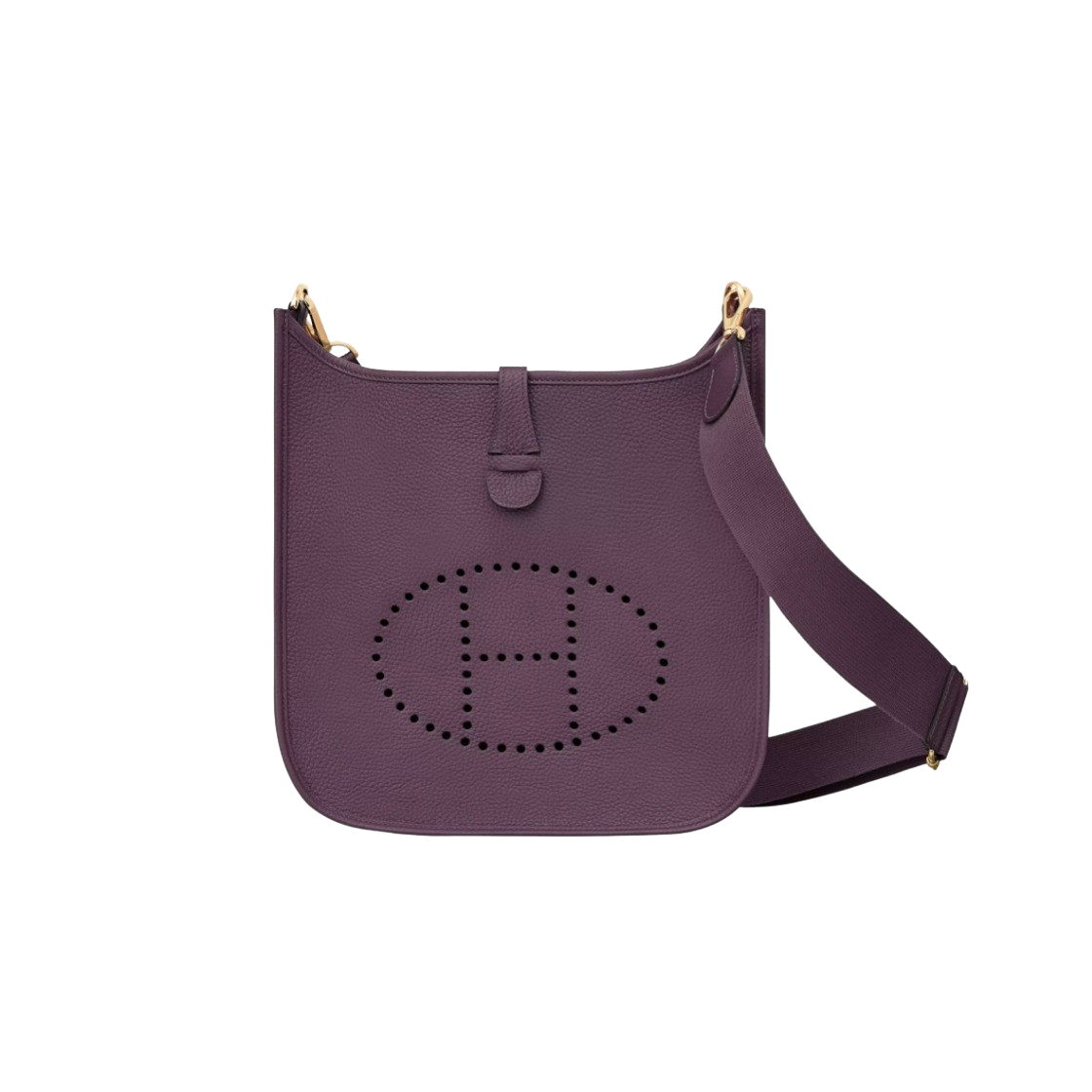 H056277CCN5 Hermes Evelyne III 29 Bag Clemence & Gold Cassis - 대표 이미지 #1