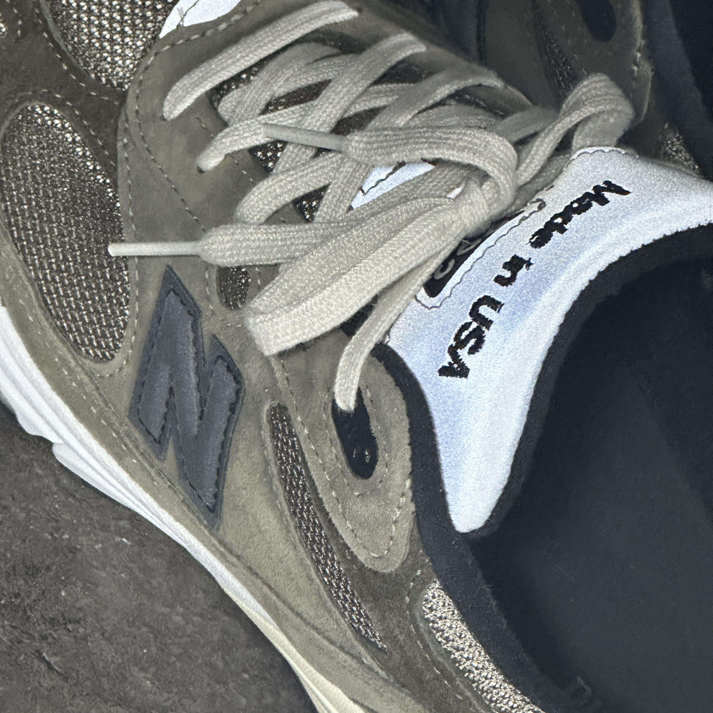 New Balance x JJJJound 993 Made in USA Mushroom White 착용 스타일