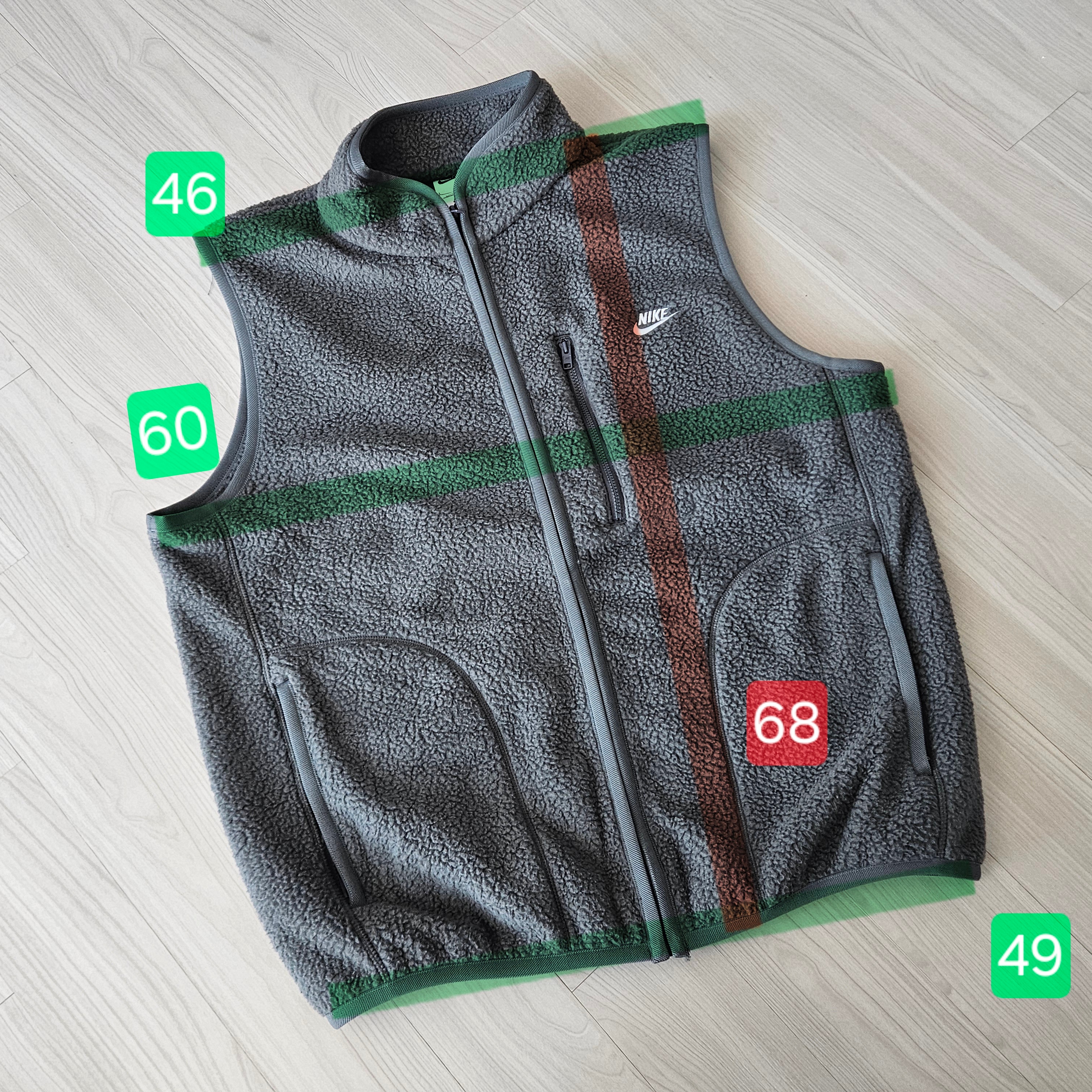 Nike NSW Club Winterized Vest Black White - Asia 착용 스타일