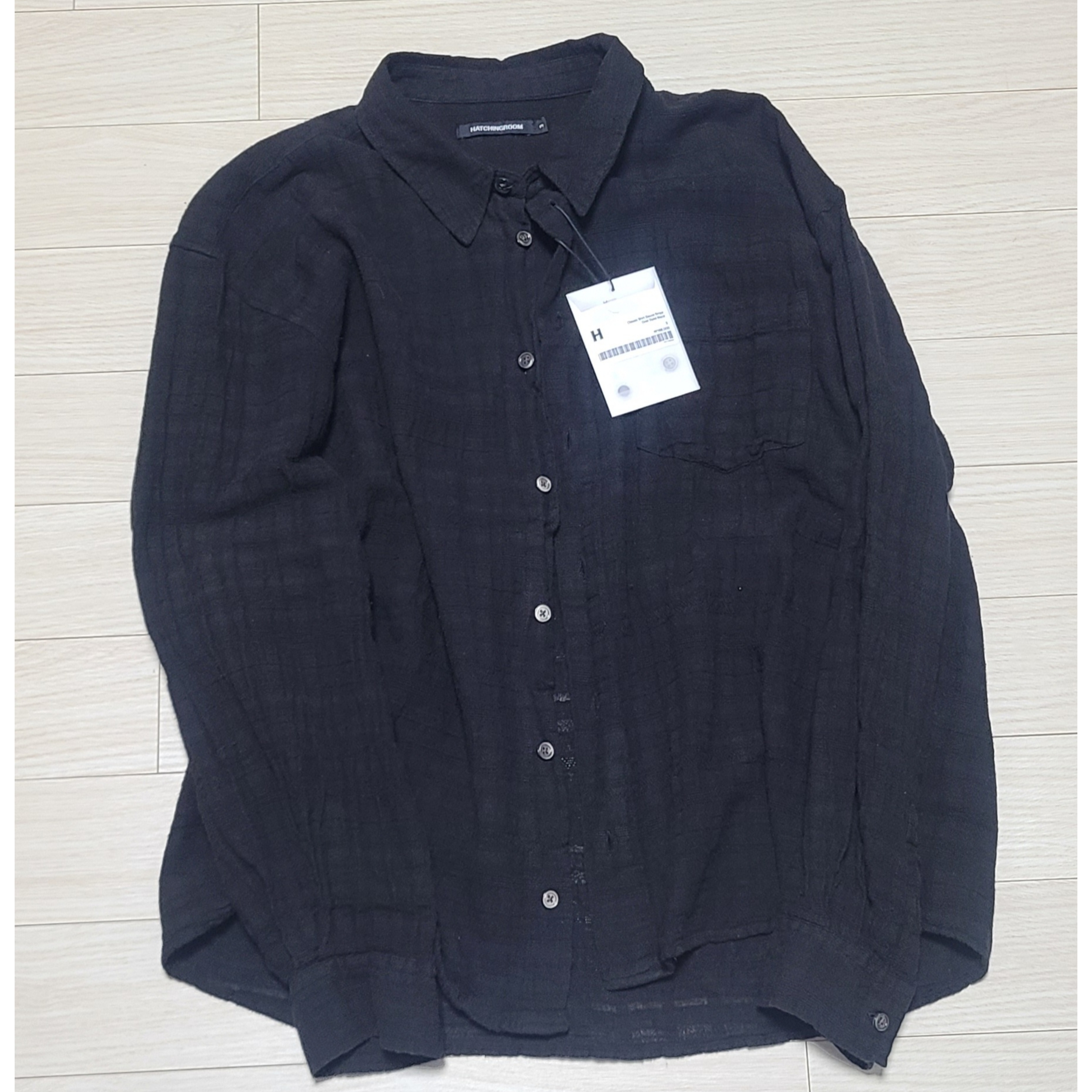 Hatchingroom Boxer T-Shirt Black 착용 스타일 - 1