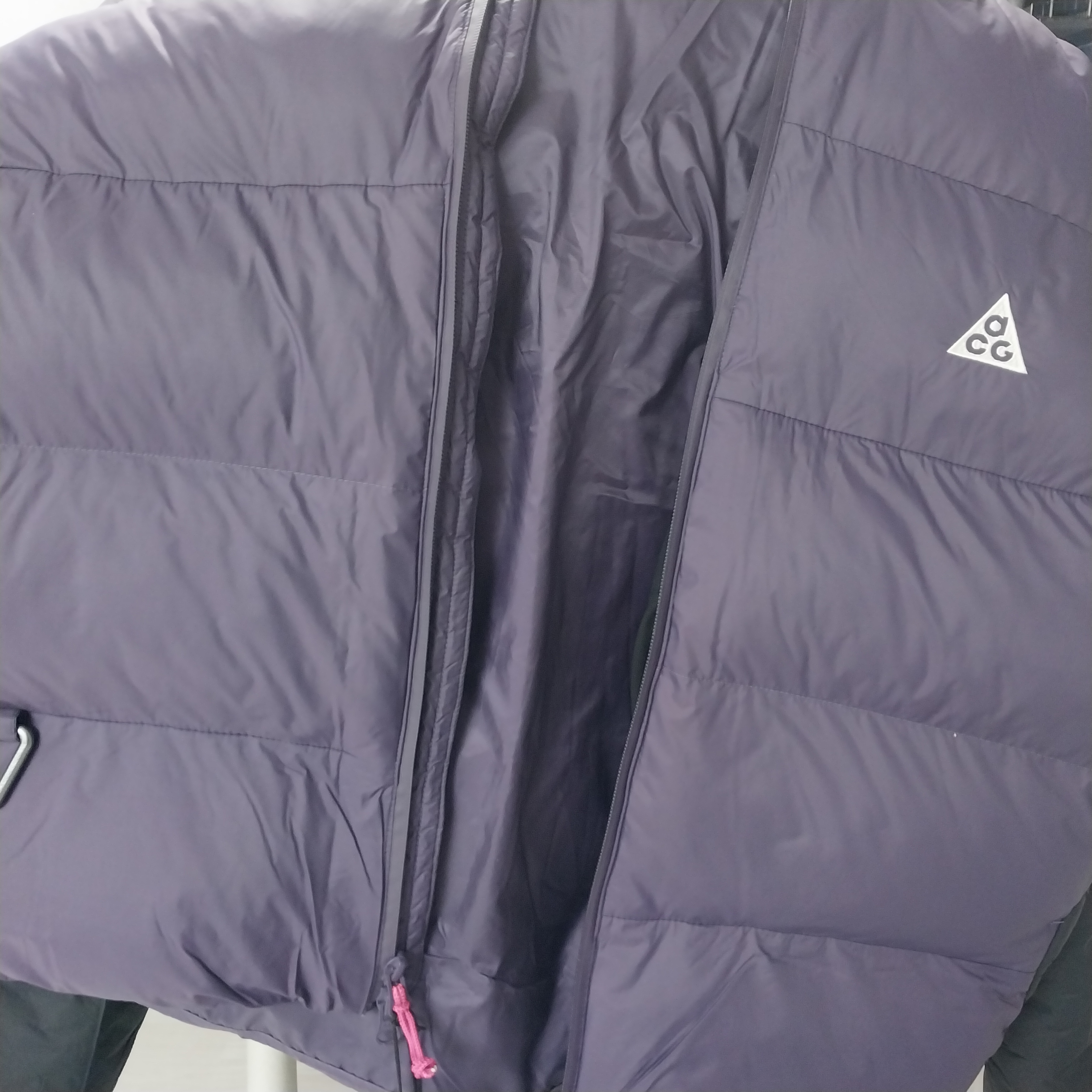 Nike ACG Therma-Fit ADV Lunar Lake Loose Hooded Jacket Dark Raisin Black - Asia 착용 스타일 - 1