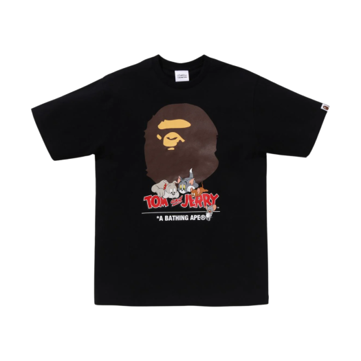 BAPE x Tom & Jerry 85th Anniversary Ape Head T-Shirt #2 Black