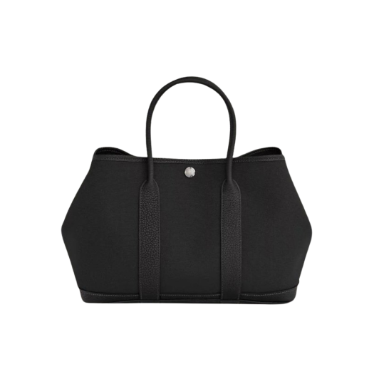 Hermes Garden Party 30 Bag Canvas Negonda & Palladium Noir