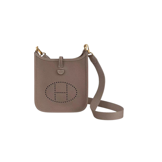 Hermes Evelyne 16 Amazone Bag Clemence & Gold Etoupe