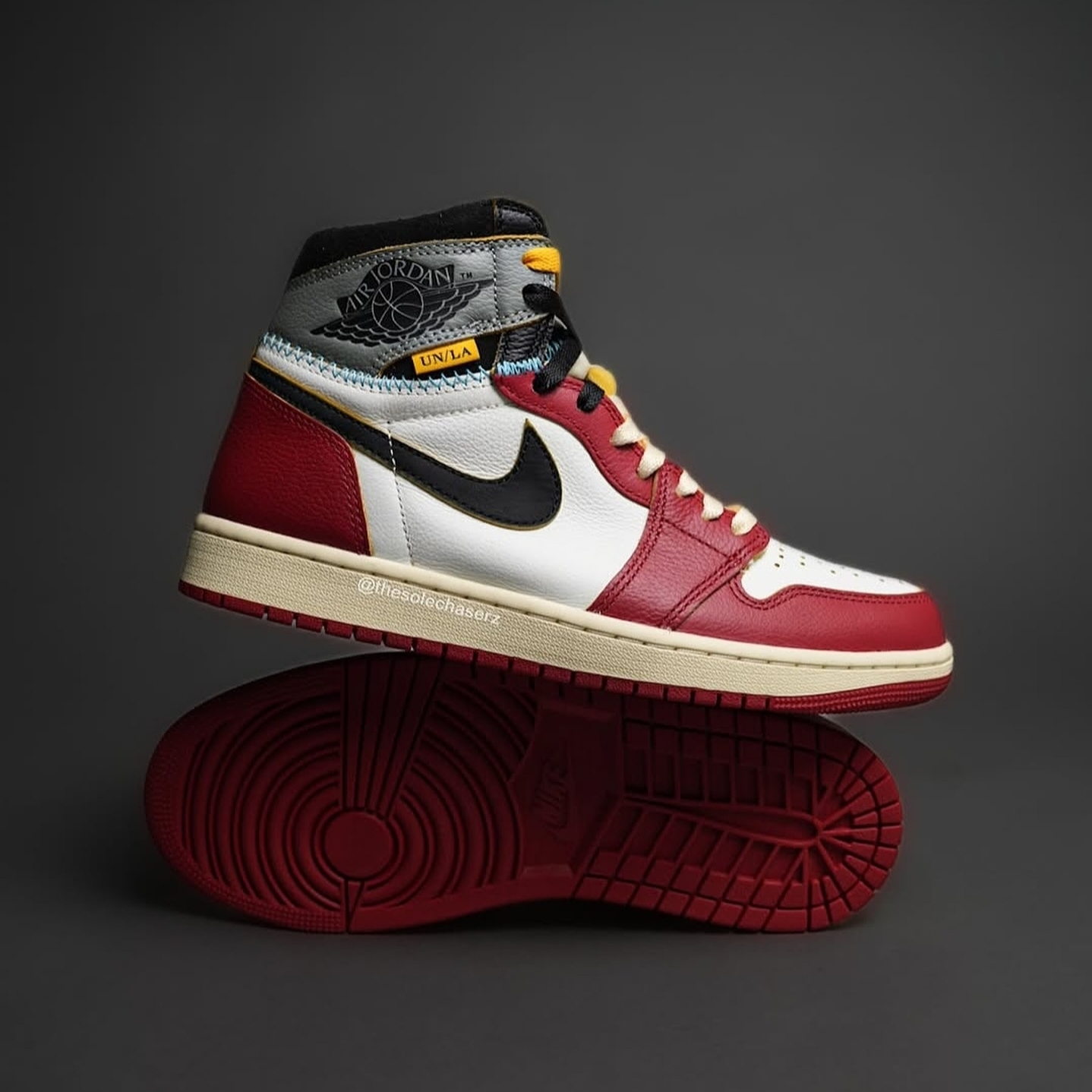 Jordan 1 x Union Retro High OG Chicago Shadow 착용 스타일 - 2