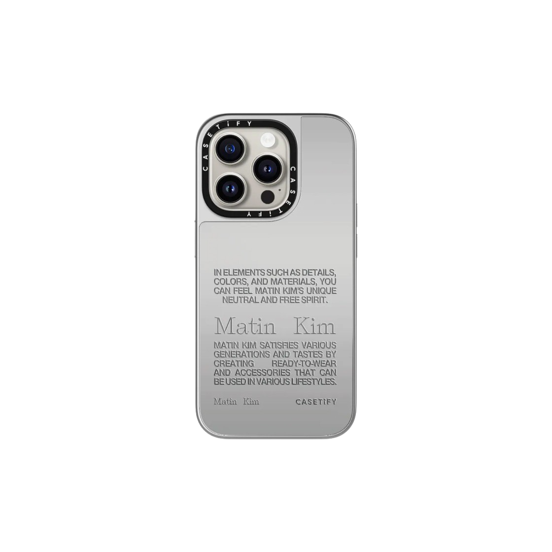 Matin Kim Black Logo Case マットブラック 케이스티파이 x 마뗑킴 아이폰 블랙 로고 맥세이프 임팩트