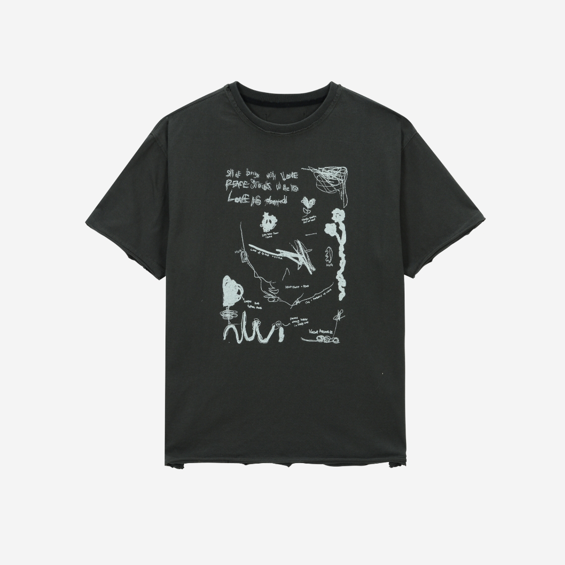 베이컨트 아카이브 에반 아트워크 티셔츠 차콜(Vacant Archive Evan Artwork T-Shirt Charcoal) - 3