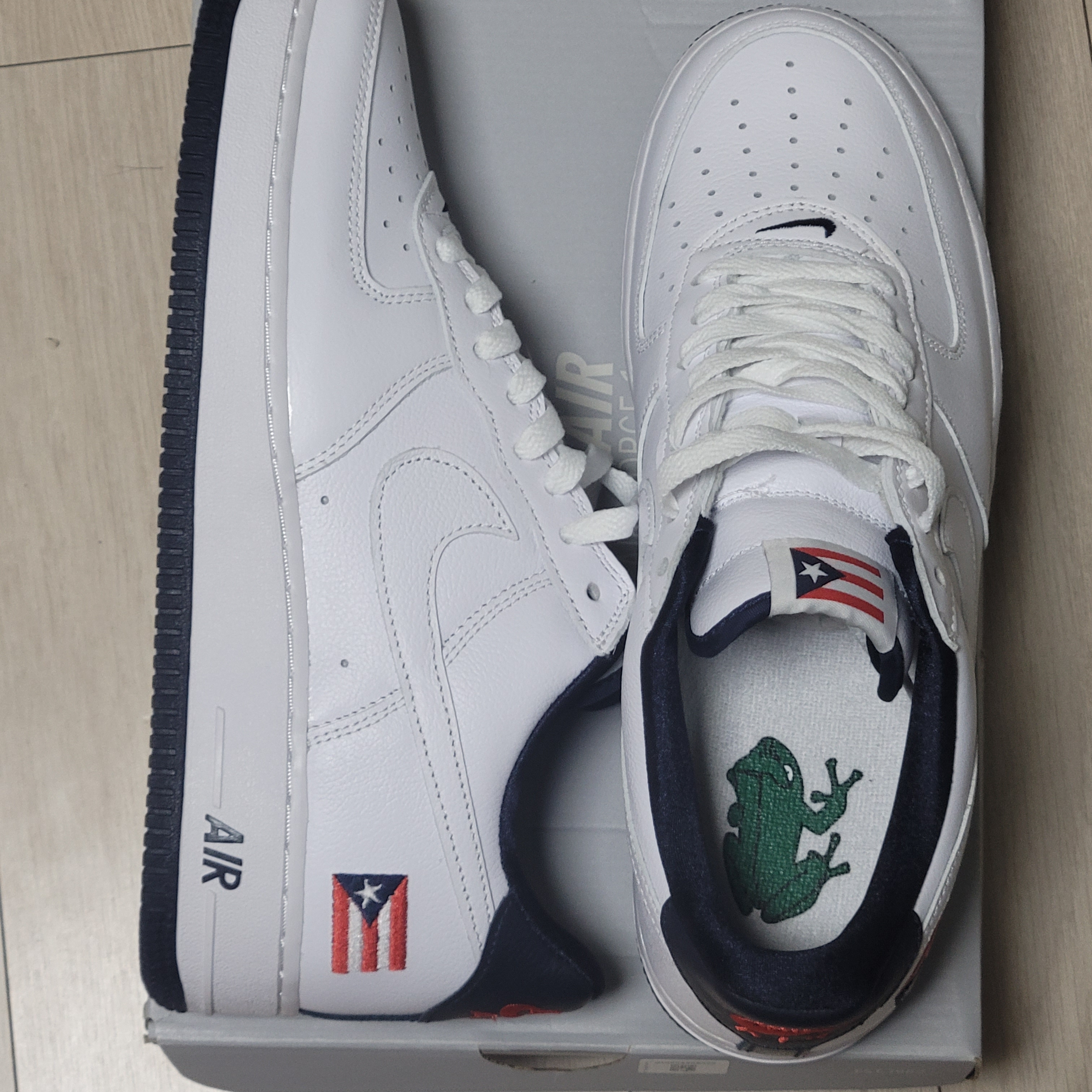 Nike Air Force 1 Low Retro Puerto Rico 2020 착용 스타일 - 4