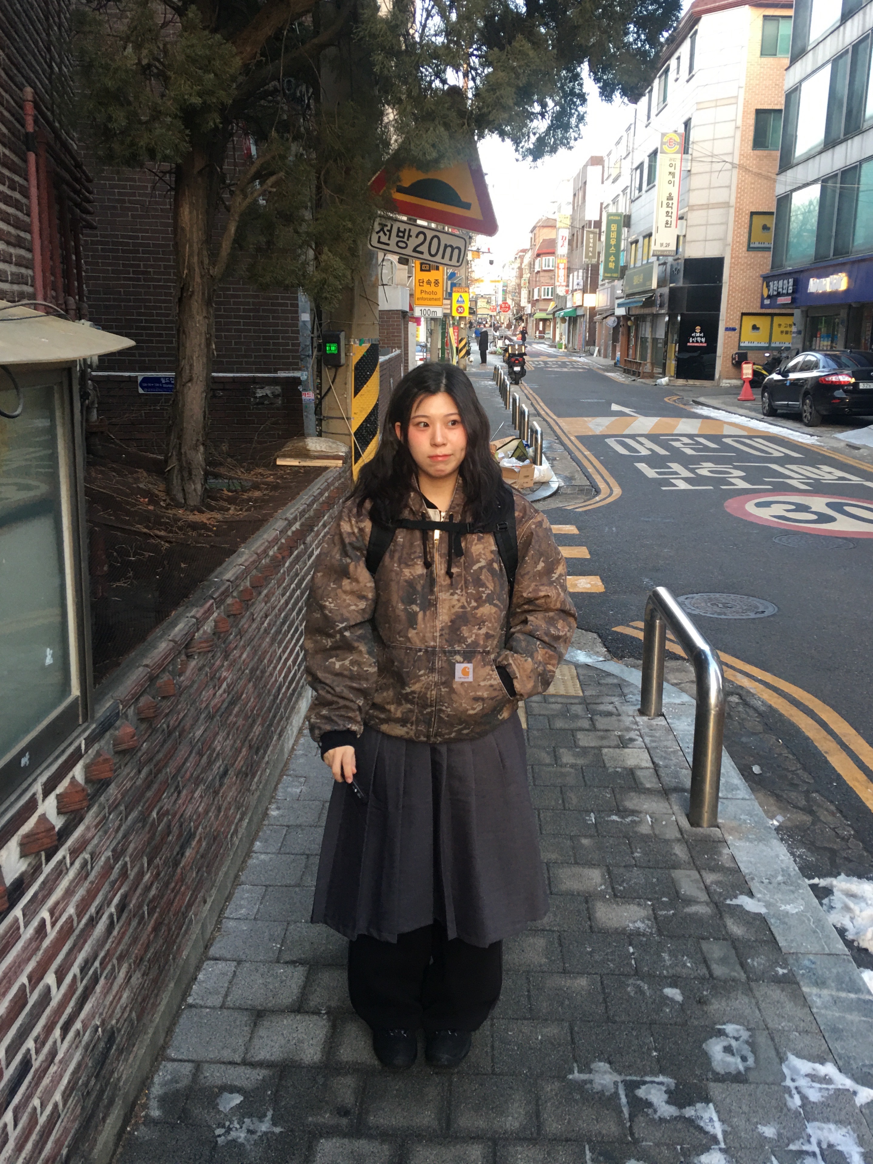 Carhartt WIP OG Active Jacket Peanut - Winter, Nike x Stussy Air Penny II Black 착용 스타일 - 3