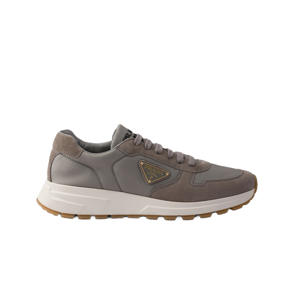 프라다 프락스 01 리나일론 앤 스웨이드 스니커즈 스틸 그레이(Prada PRAX 01 Re-Nylon and Suede Sneakers Steel Gray) - 1