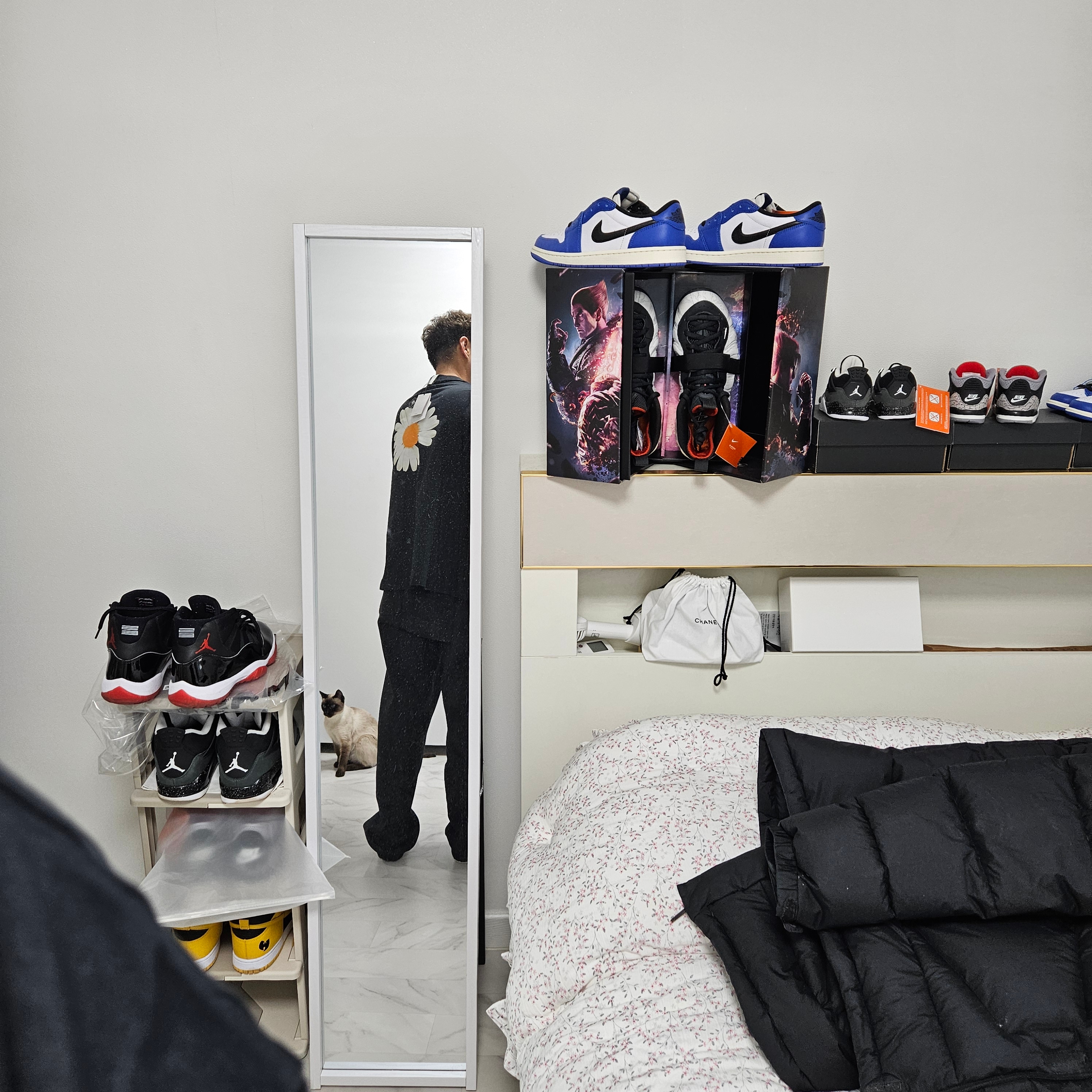 Nike x Peaceminusone LS T-Shirt Black (DR0098-010), Supreme x Jordan Biggie S/S Top Black - 24FW 착용 스타일 - 2