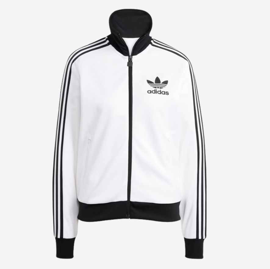 Adidas Waffle Beckenbauer Track Top Wonder White - KR Sizing, (W) Adidas Beckenbauer Track Top White - KR Sizing 착용 스타일 - 2