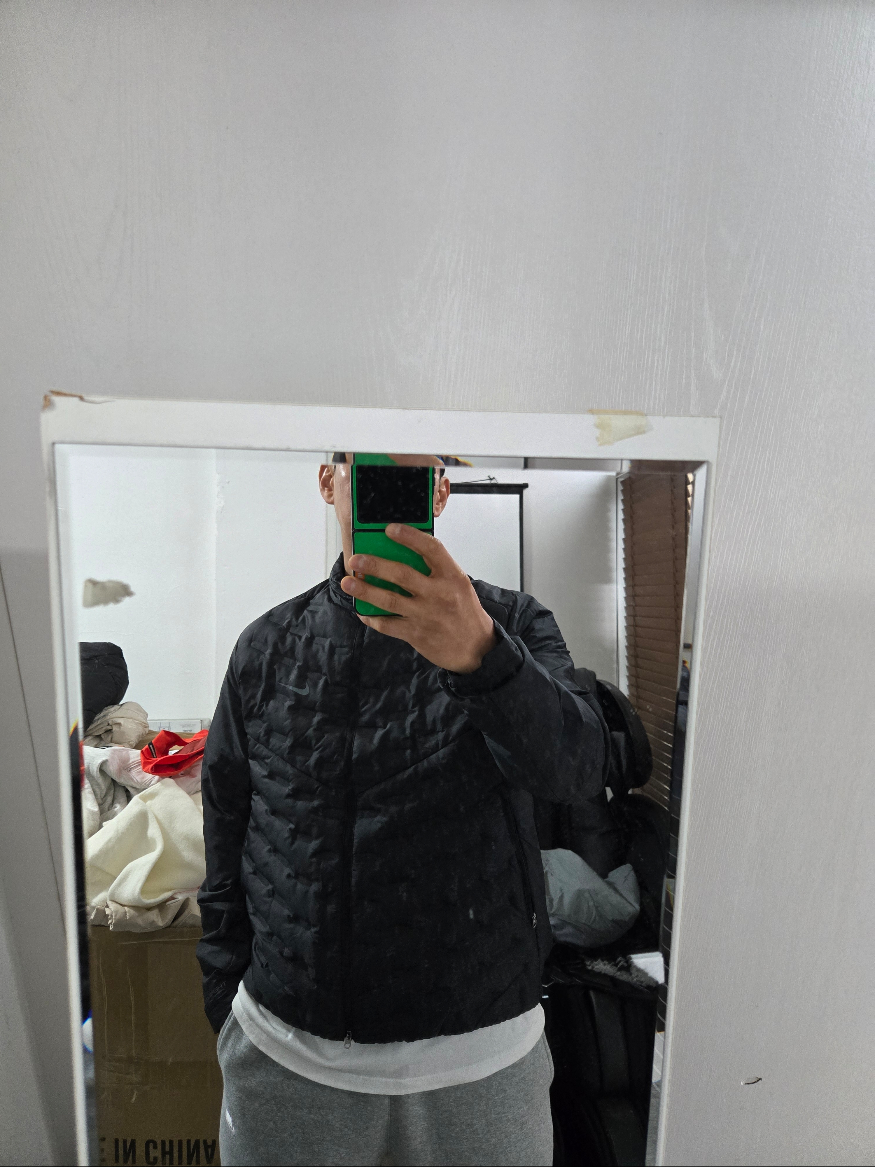 Nike Therma-Fit ADV Aeroloft Repel Down Running Jacket Black - Asia 착용 스타일
