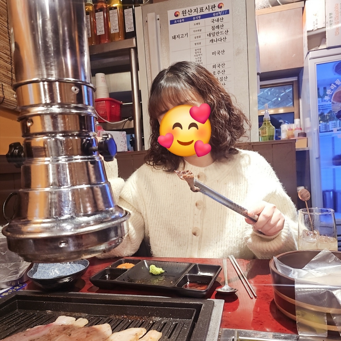 톰브라운 루프백 센터 백 스트라이프 크루넥 풀오버 니트 라이트 그레이, 젠틀 몬스터 x 메종 마르지엘라 MM114 블랙 클리어 착용 스타일 - 2