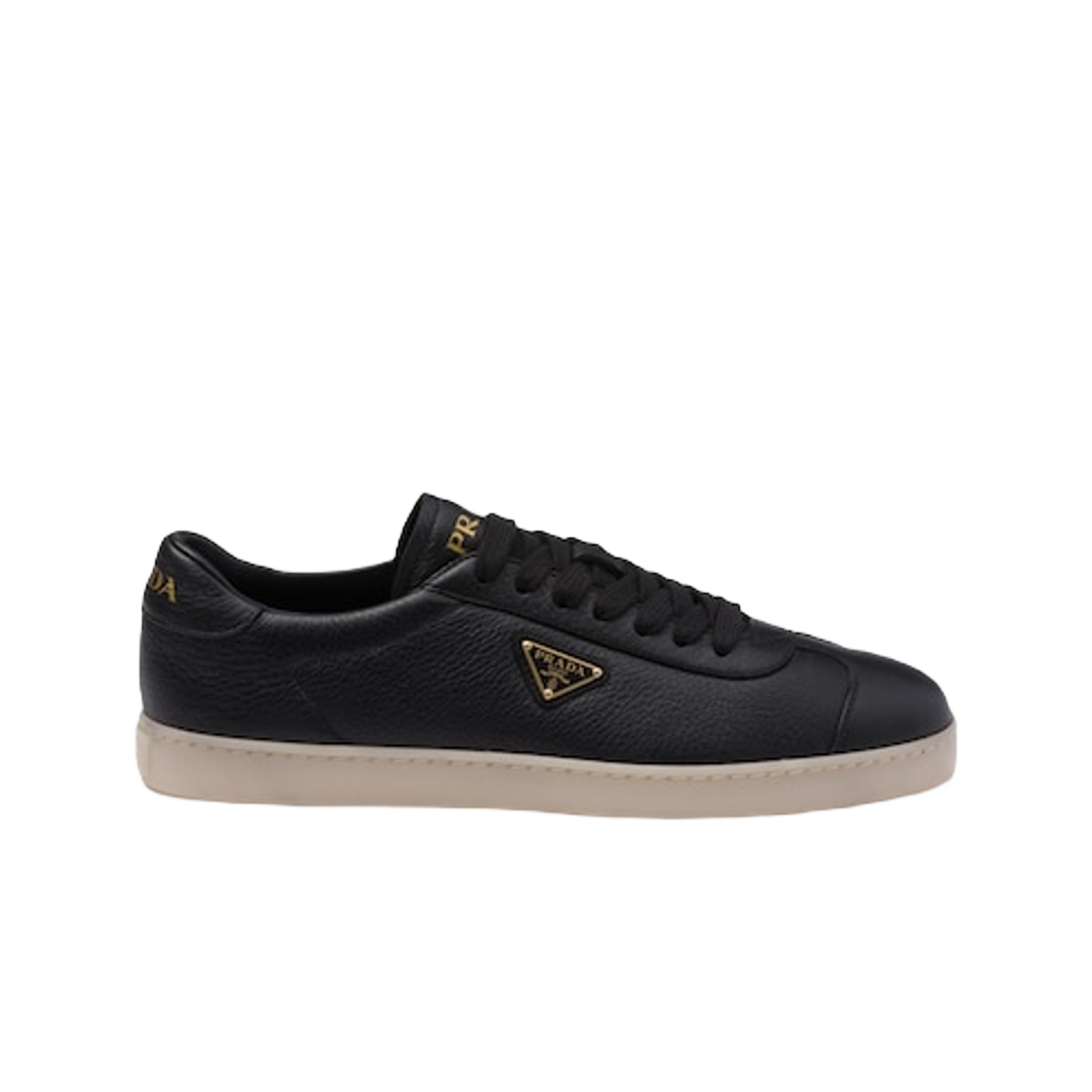 2EE394-013-F0632 Prada Lane Leather Sneakers Black