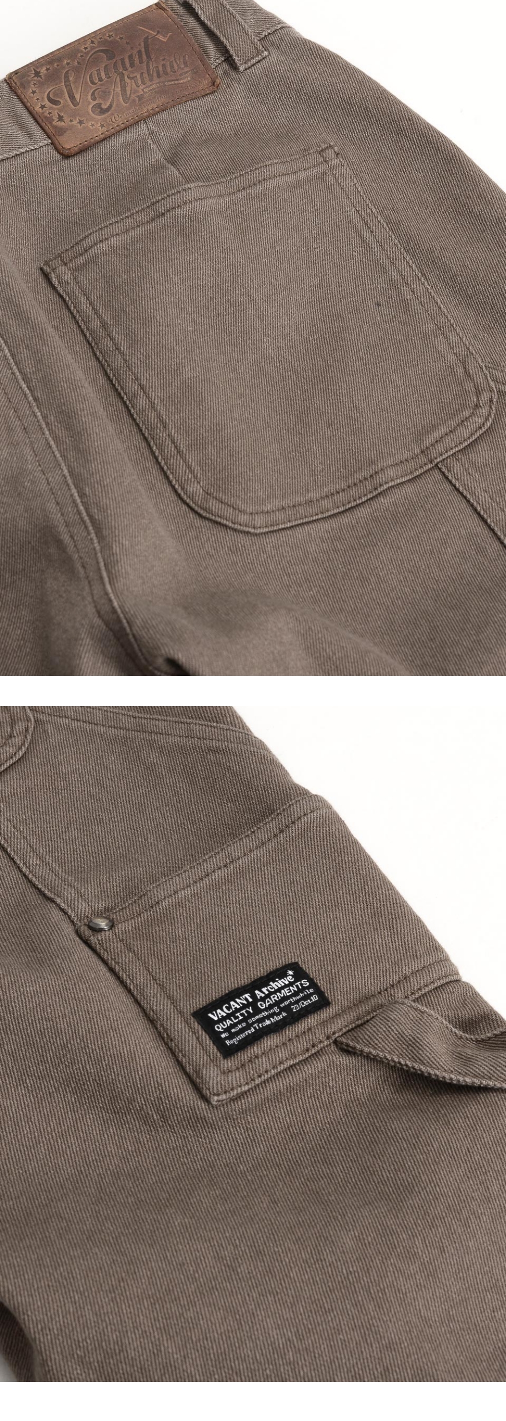 베이컨트 아카이브 피코 카프리 팬츠 브라운 | VACANT ARCHIVE 베이컨트 아카이브 피코 카프리 팬츠 브라운 | VACANT ARCHIVE