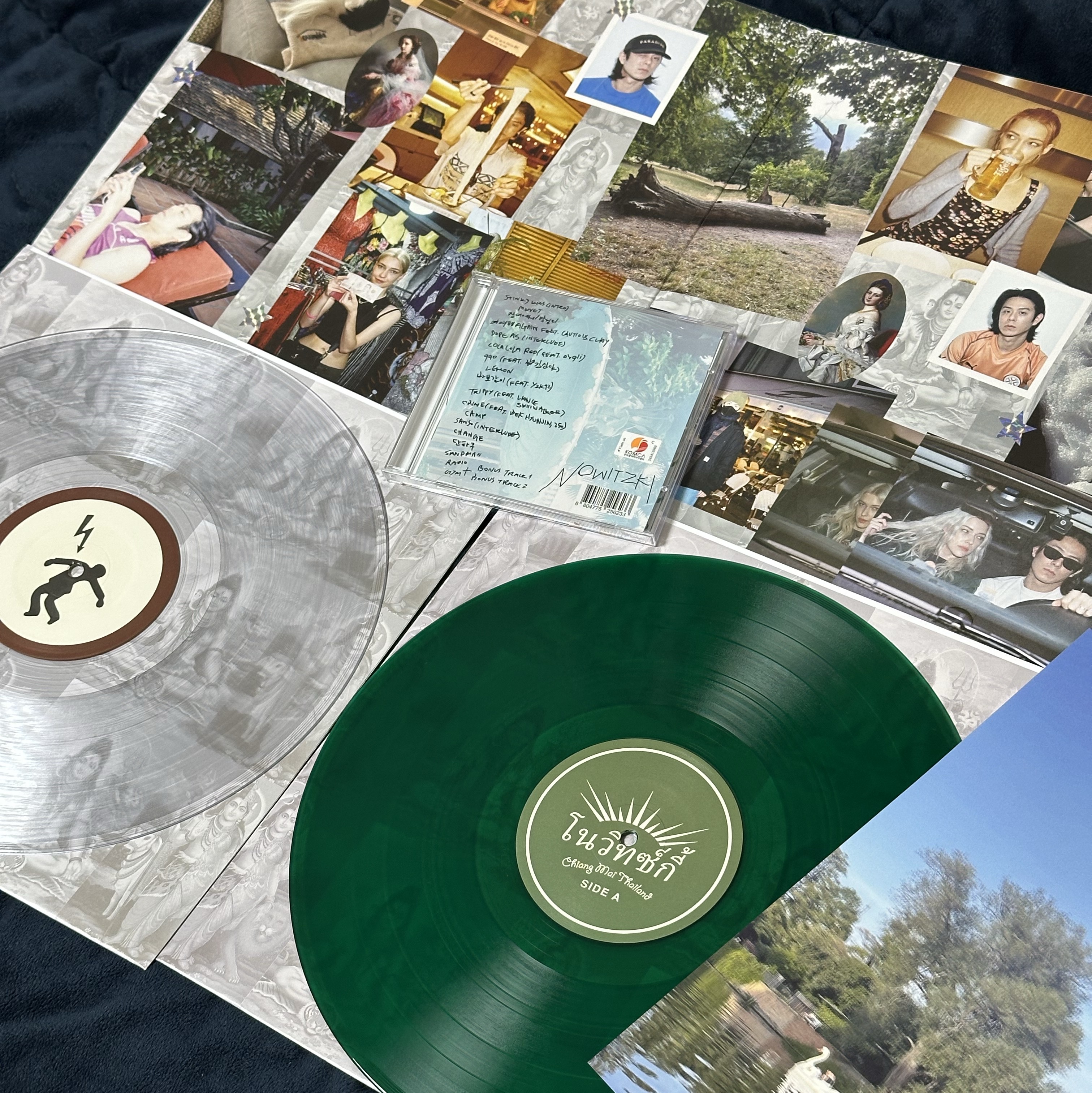 Beenzino NOWITZKI Vinyl Clear Green Clear White (2LP), Beenzino NOWITZKI Limited Edition CD 착용 스타일