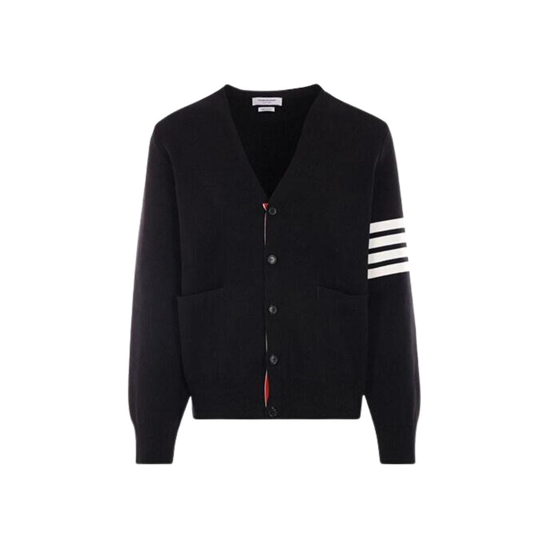 Thom Browne Milano Stitch 4-Bar Cardigan Black