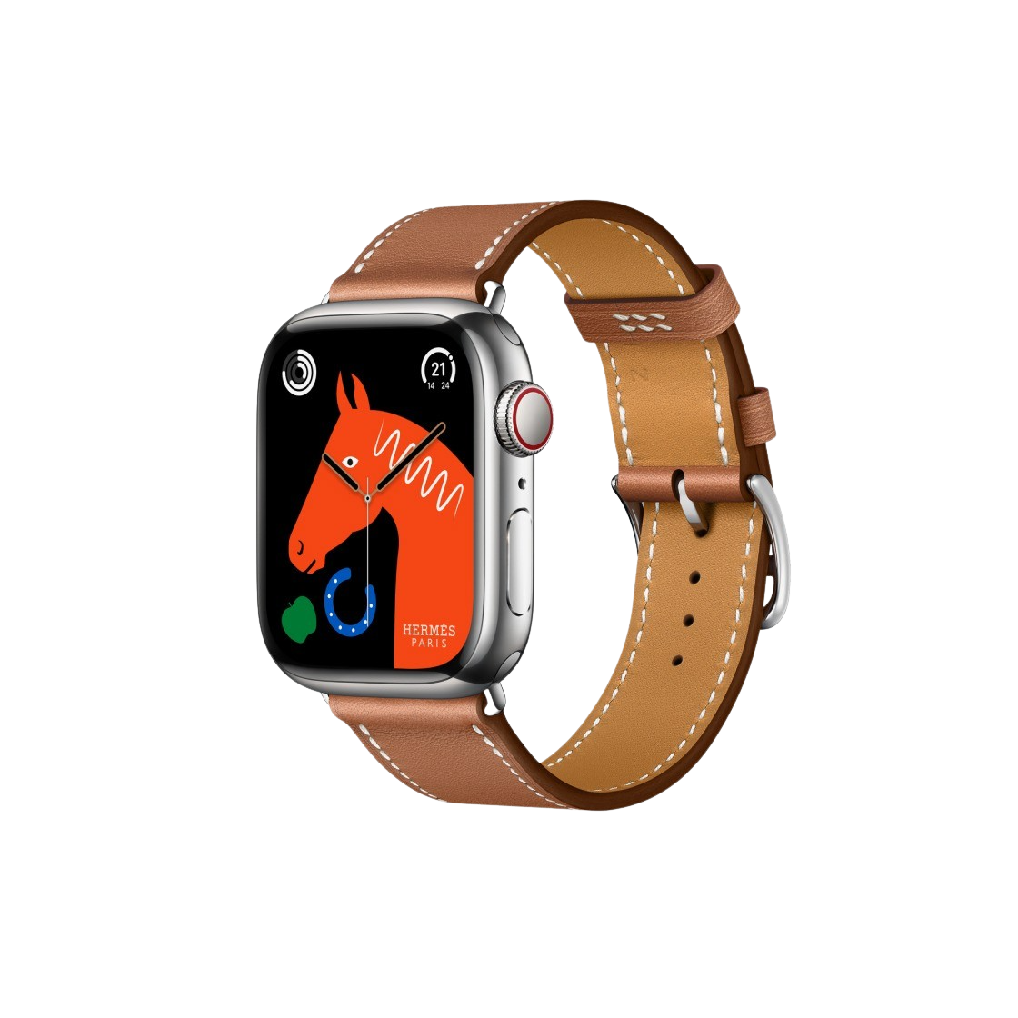 新品！Apple Watch べたつか Hermès 41mm ルージュ・ドゥ・クール