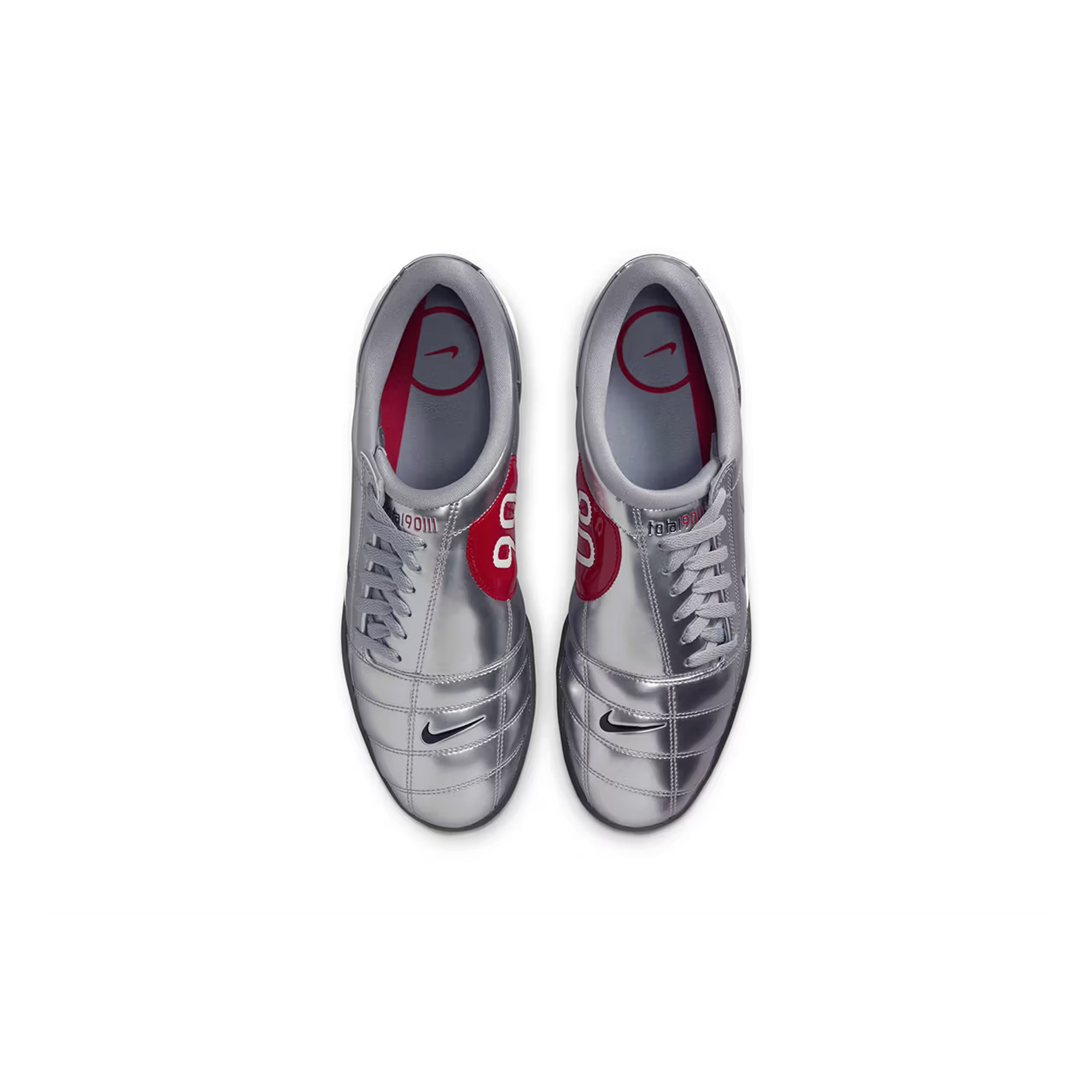 Nike Total 90 III SP Metallic Silver and Black, Nike Total 90 III SP Black and White 착용 스타일 - 2
