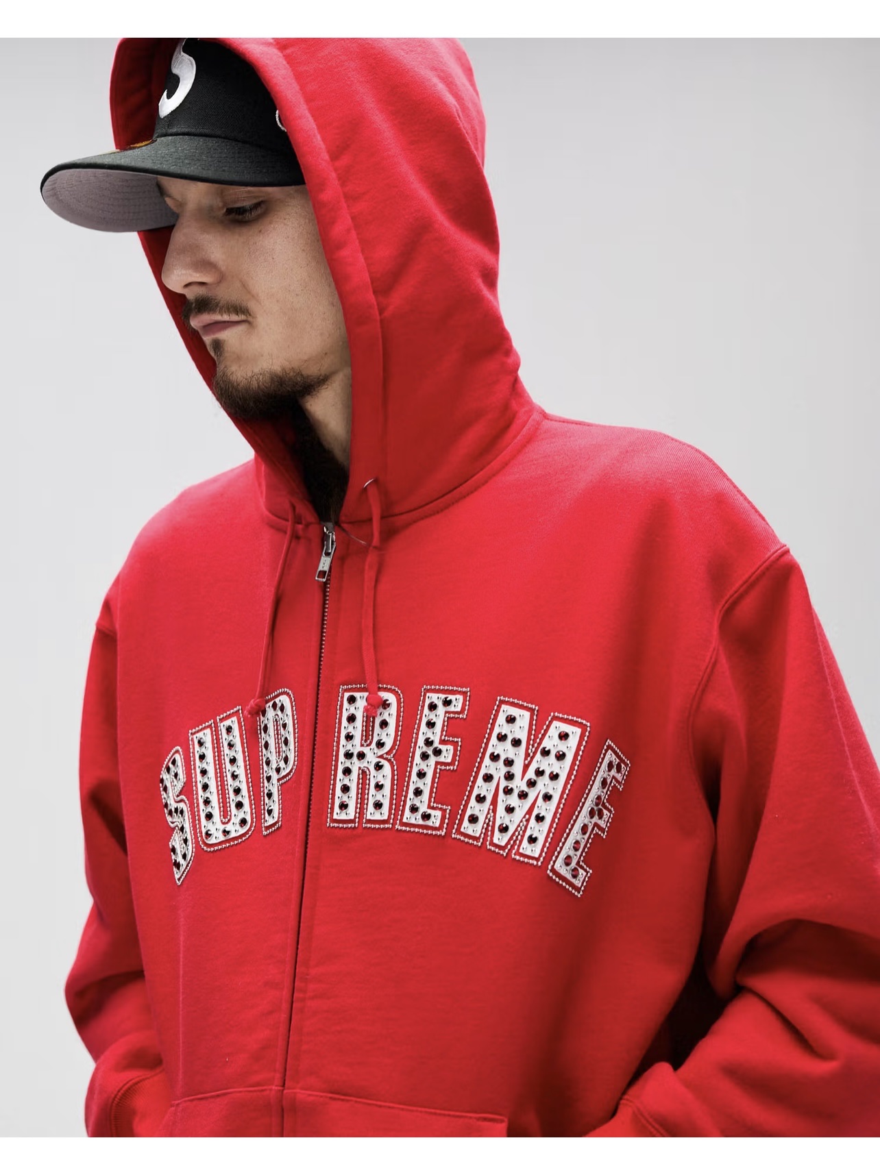 Supreme Ventile S Logo 6-Panel Swirl Camo - 21FW, Supreme Swarovski S Logo Hooded Sweatshirt Woodland Camo - 21SS 착용 스타일 - 5