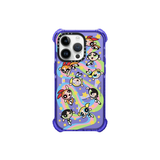 Casetify x The Powerpuff Girls iPhone Medley Magsafe Ultra Impact Case Sheer Peri Purple
