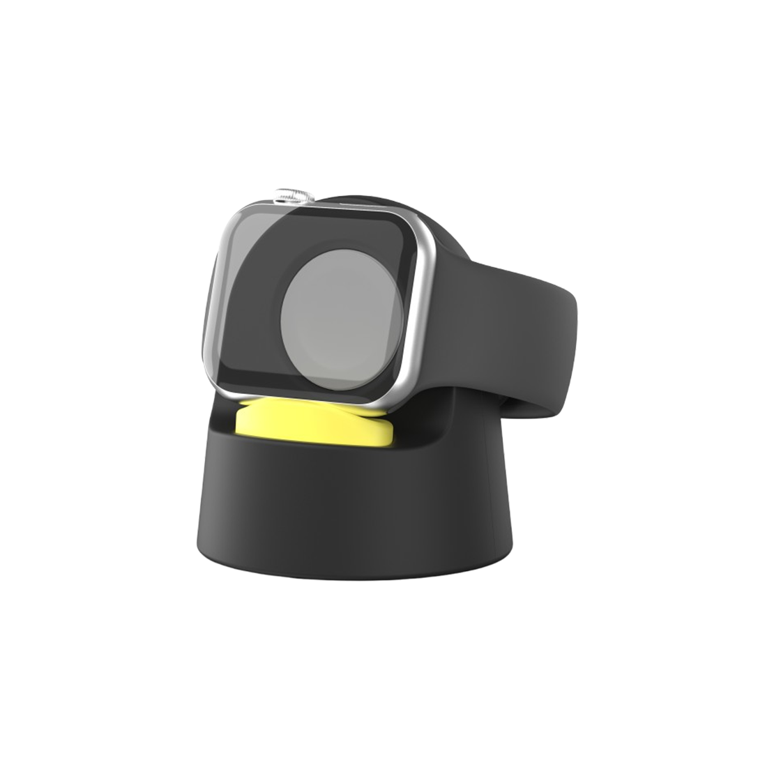 신지모루 애플워치 충전 거치대 실리콘 케이스 11/10/9/8/7/6/SE/3/2세대 울트라 3/2 충전기 커버 블랙(SINJIMORU Apple Watch Charging Stand Silicone Case 11/10/9/8/7/6/SE/3/2 Ultra 3/2 Charger Cover Black)