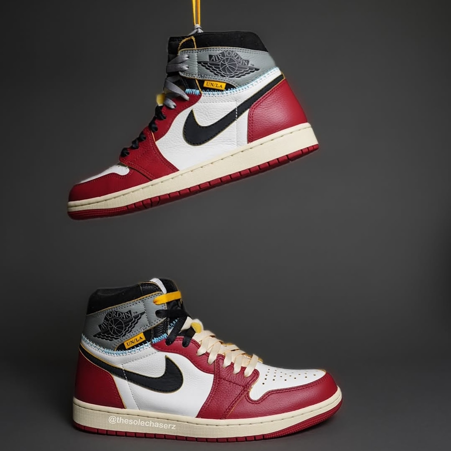 Jordan 1 x Union Retro High OG Chicago Shadow 착용 스타일 - 1