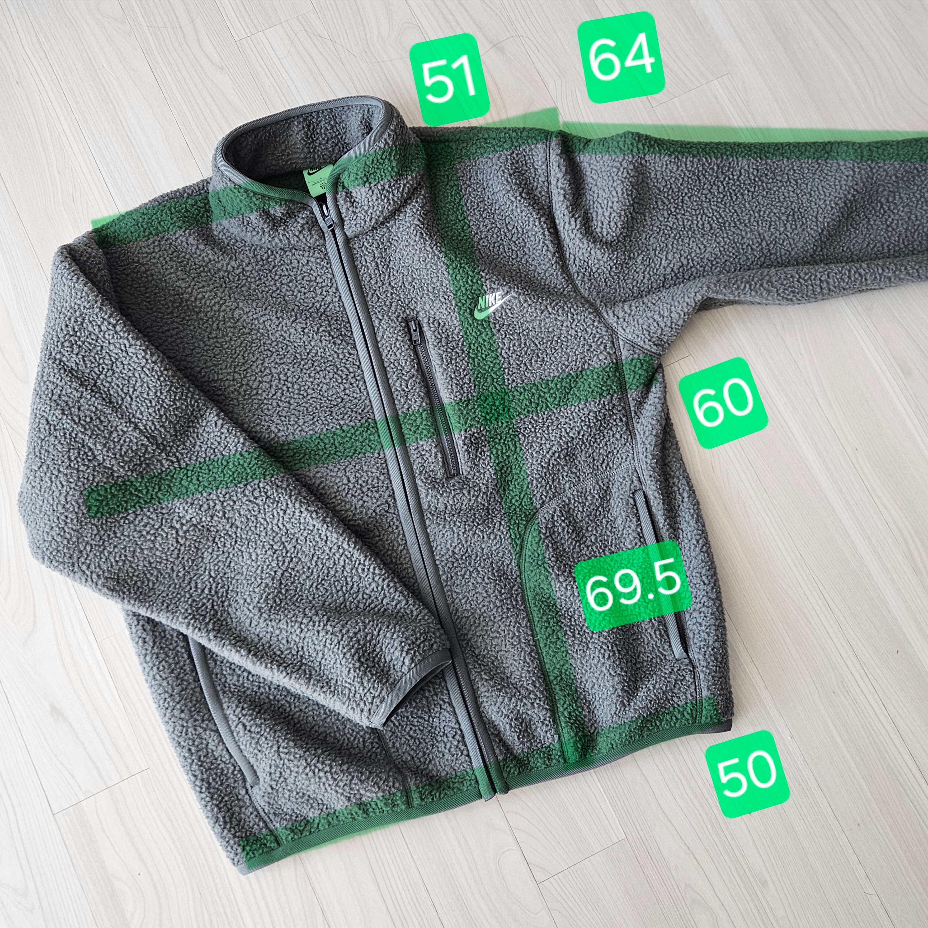 Nike NSW Club Fleece Jacket Iron Grey - Asia 착용 스타일