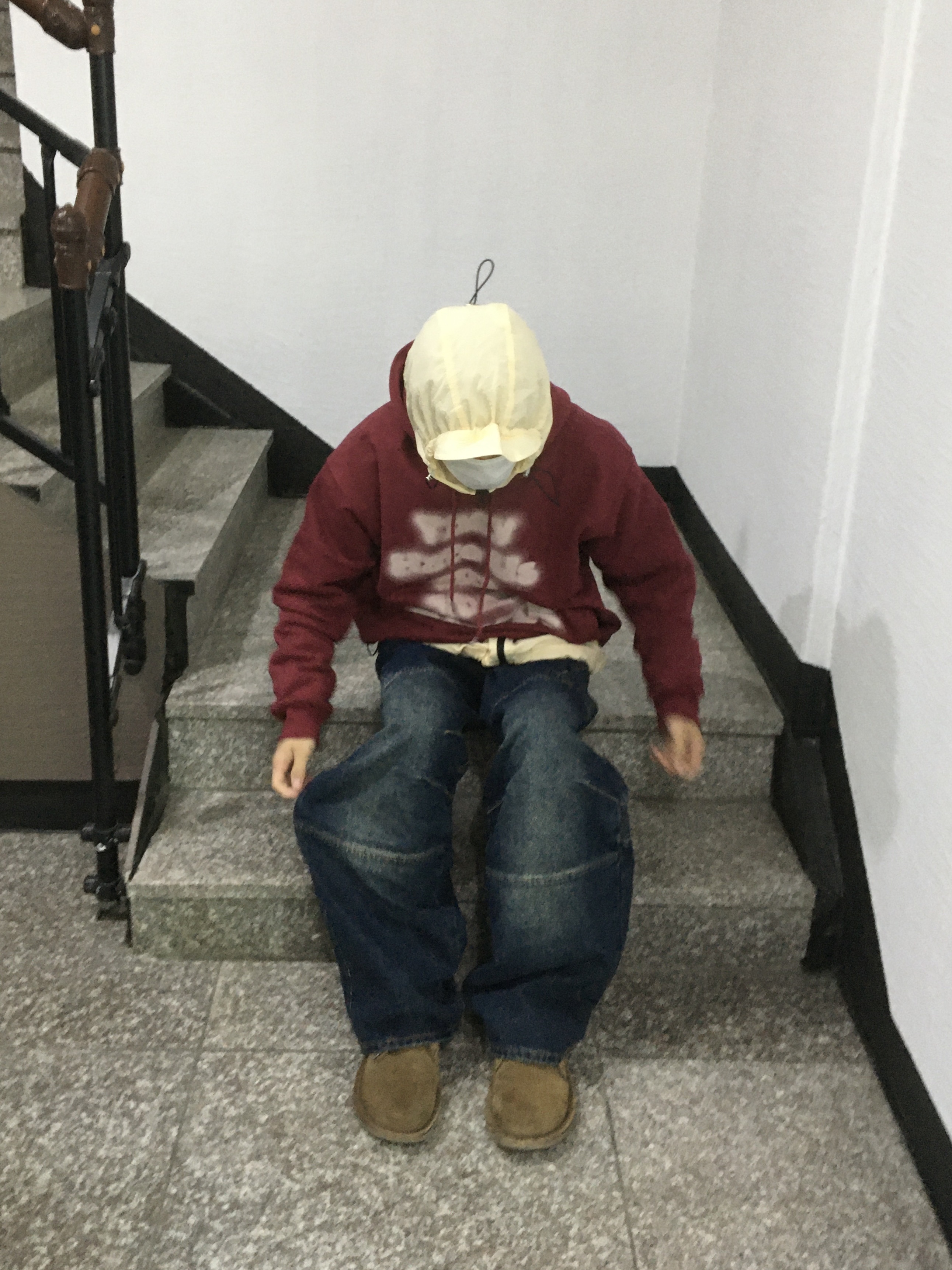 (W) 어그 타스만 슬리퍼 체스트넛 착용 스타일 - 2