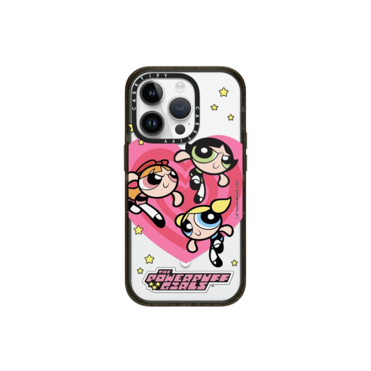Casetify x The Powerpuff Girls iPhone Heart Magsafe Impact Case Clear Black
