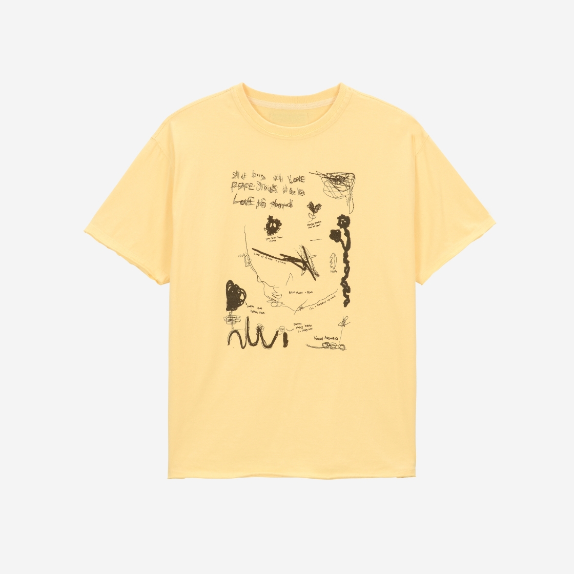 베이컨트 아카이브 에반 아트워크 티셔츠 옐로우(Vacant Archive Evan Artwork T-Shirt Yellow) - 3