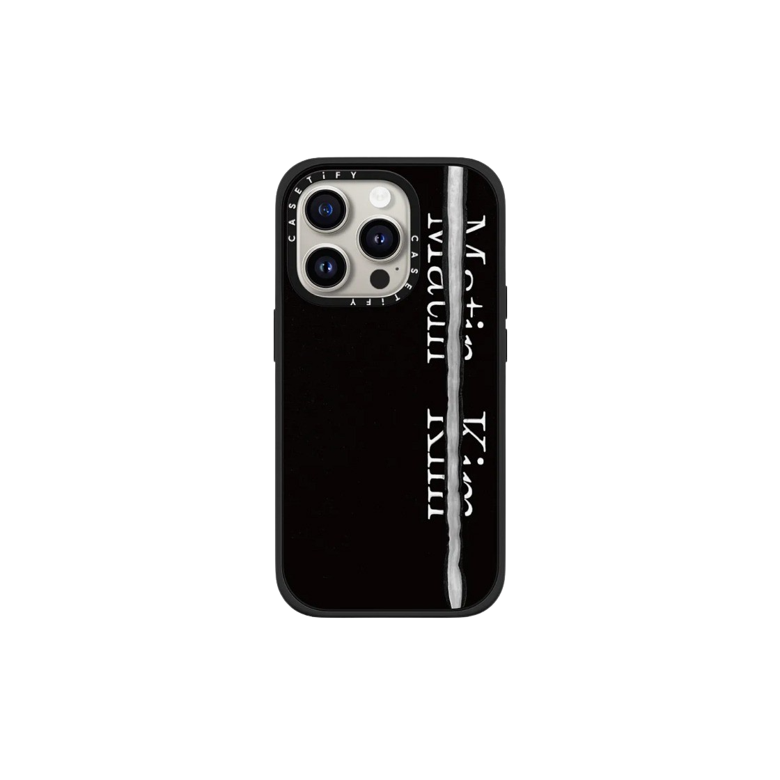 iPhoneアクセサリー casetify Matin Kim Black Logo Case 케이스티파이 x 마뗑킴 아이폰 블랙 로고 맥세이프 임팩트
