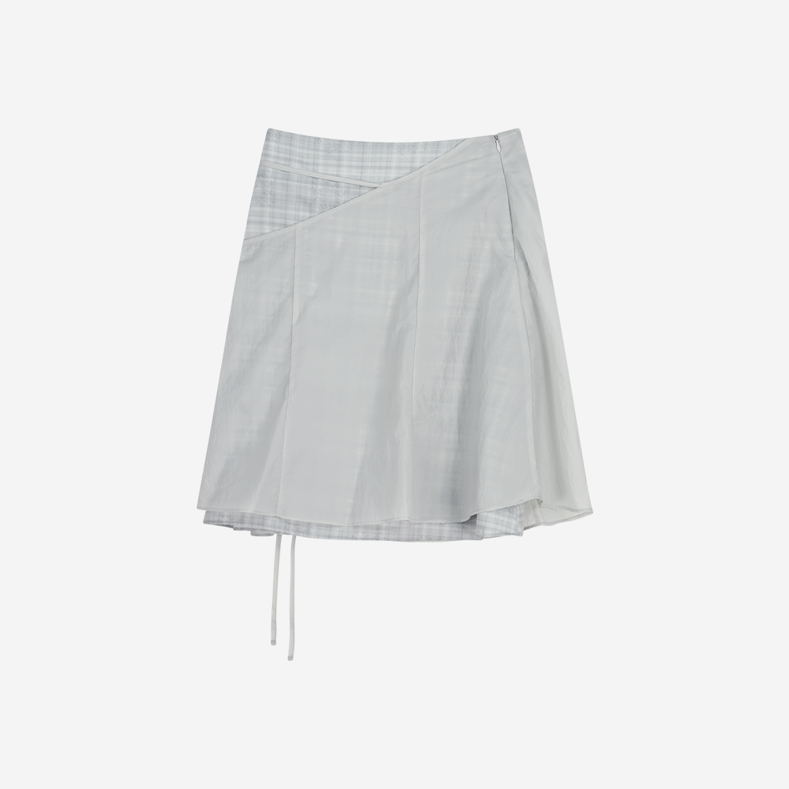오호스 레이어드 스트랩 플레어 스커트 그레이(OJOS Layered Strap Flare Skirt Grey) - 2