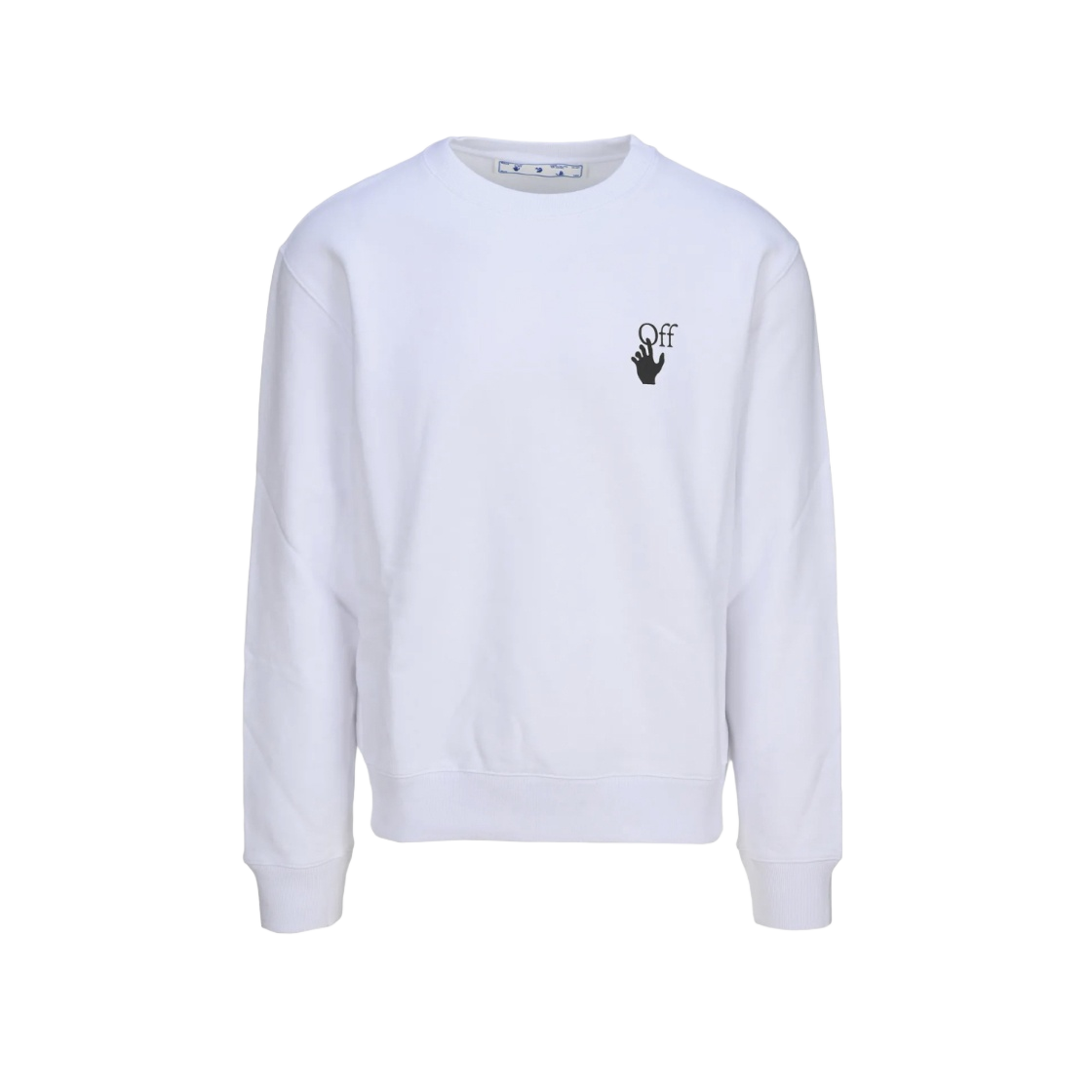 OMBA025F21FLE0080184 Off-White Caravaggio Lute Slim Crew Sweatshirt White - #2