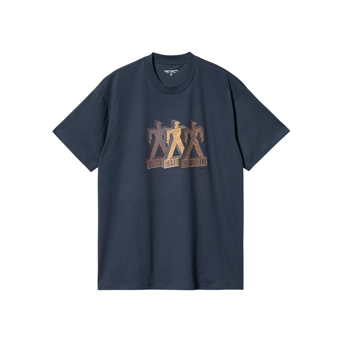 I032412-01-XX Carhartt WIP Built T-Shirt Blue - 대표 이미지 #1