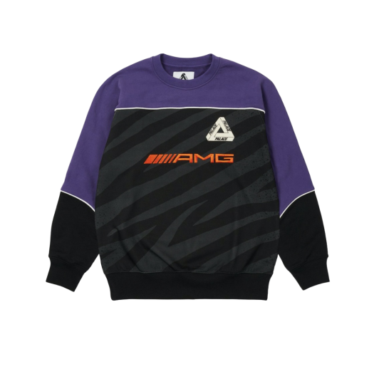 Palace x AMG Technical Crew Black - 21SS