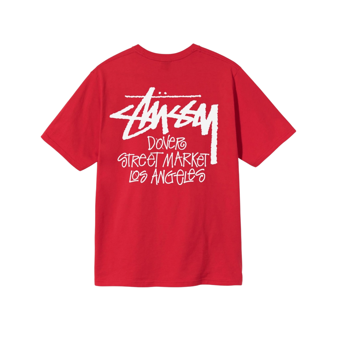 스투시 스탁 도버 스트리트 마켓 LA 티셔츠 레드 | Stussy | KREAM