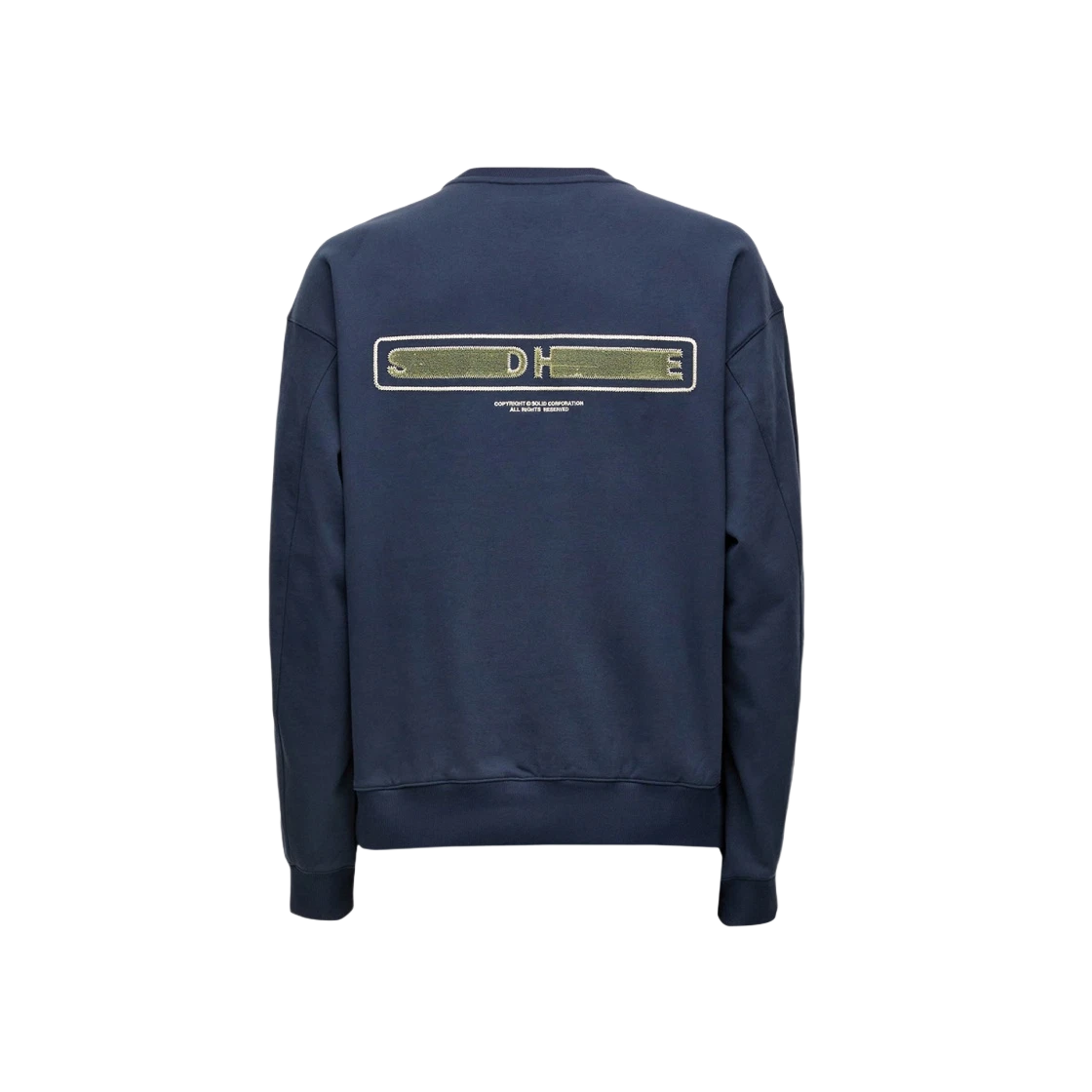 솔리드 옴므 소프트 백로고 스웨트셔츠 네이비 - 23SS | Solid Homme | KREAM Solid Homme Soft Back Logo Sweatshirt Navy - 23SS
