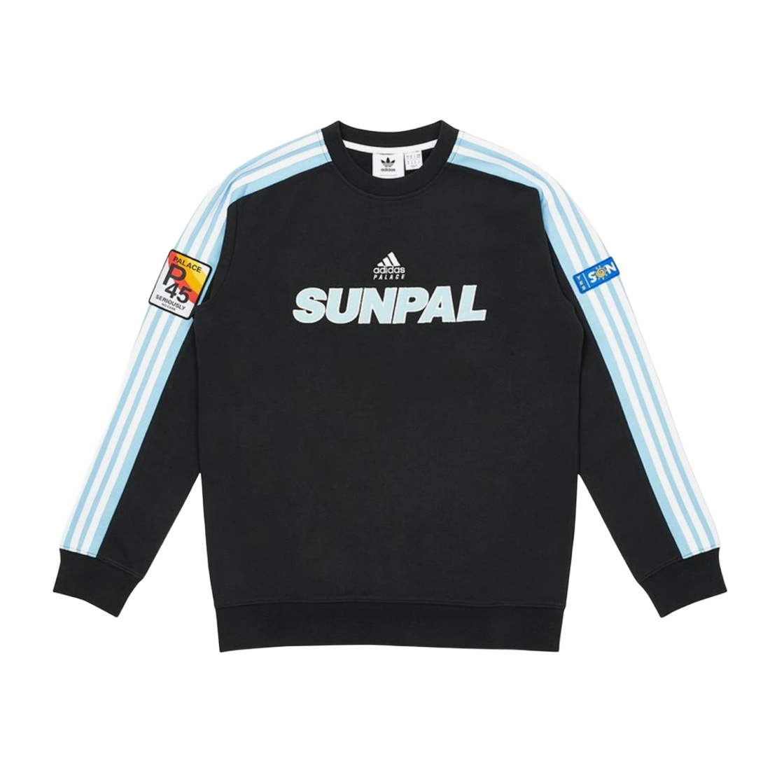 ★韓国の人気★【Palace】★Outliner Mit Designer Crew Black★ ☆韓国の人気☆【Palace】☆Outliner Mit Designer Crew Black