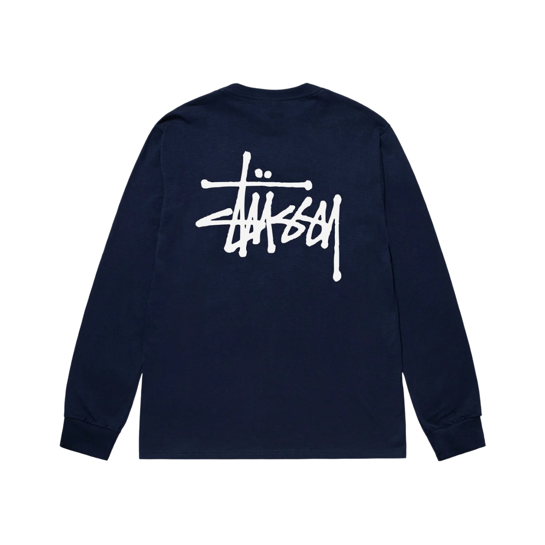 스투시 베이직 스투시 롱슬리브 티셔츠 네이비 2023 | Stussy