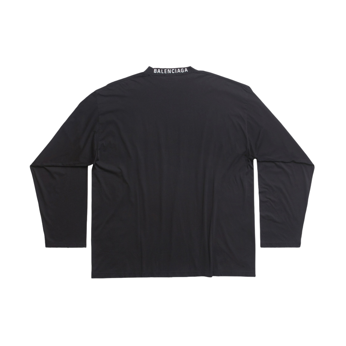 739783TOVF49034 Balenciaga Oversized Long Sleeve T-Shirt Black Faded - #2