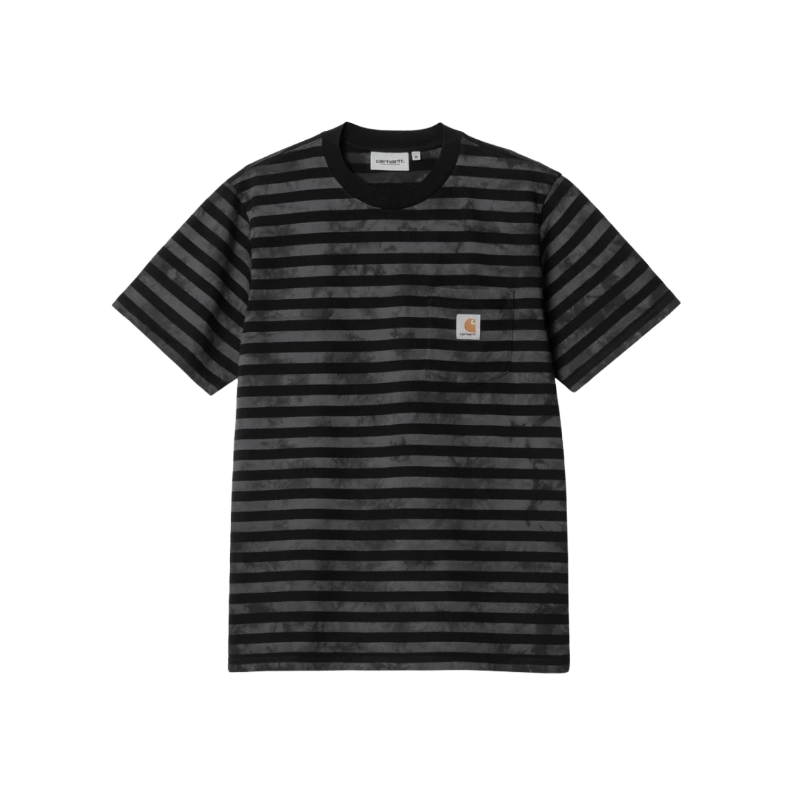 I031381-1DY-XX Carhartt WIP Scotty Stripe Chromo Pocket T-Shirt Black Chromo - 대표 이미지 #1