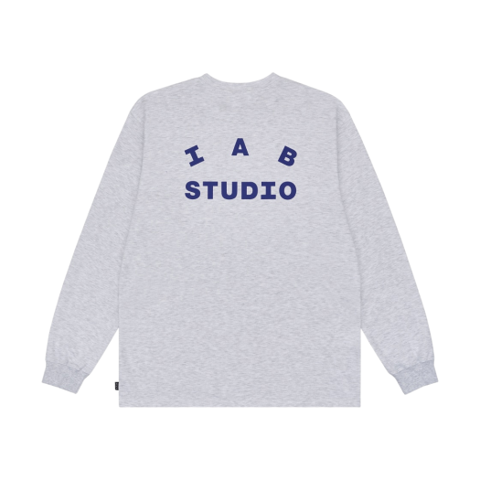 【IAB STUDIO】 IAB Studio Long Sleeve Black - 23FW IAB Studio Half Zip-Up Black White Long Sleeve Sweatshirts