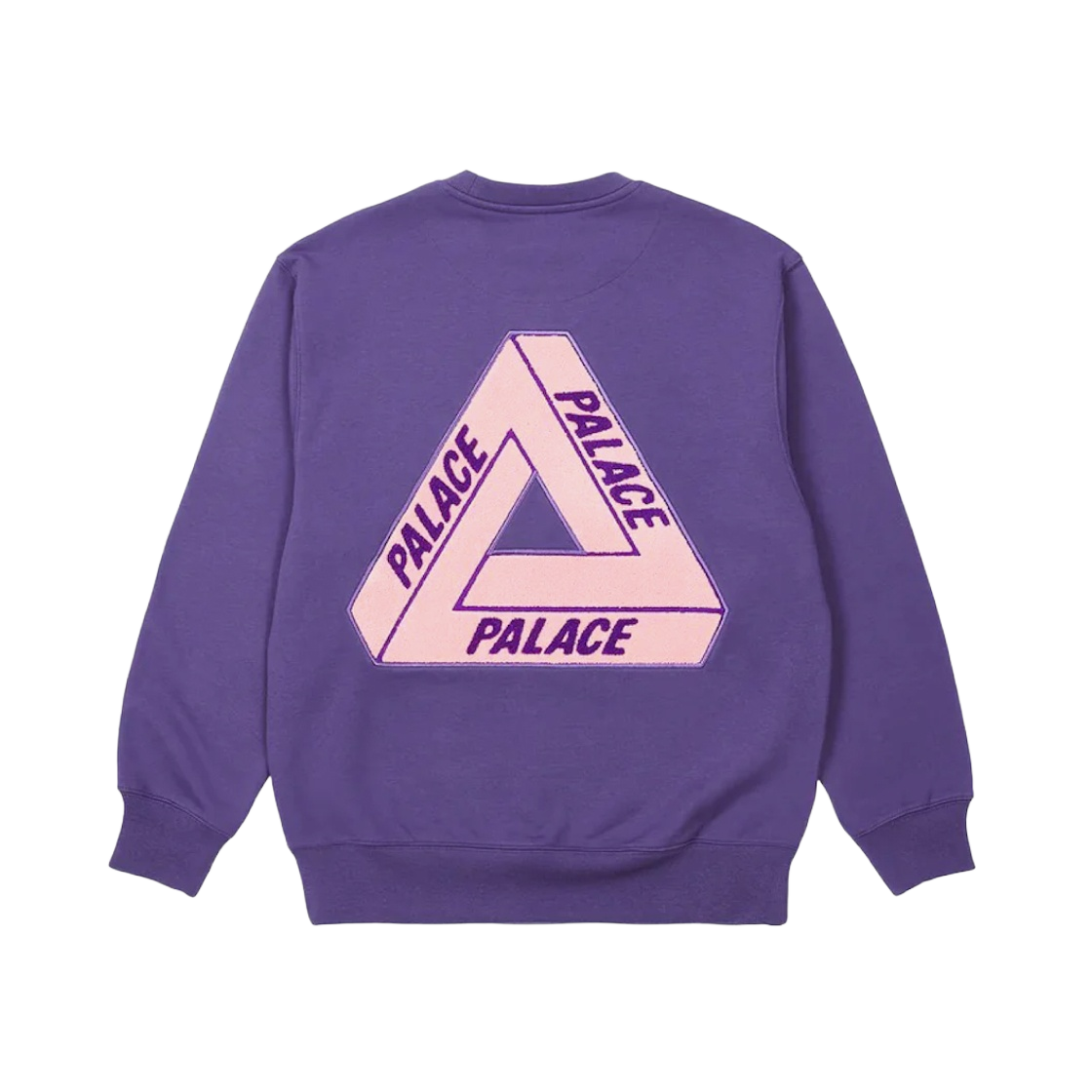 팔라스 플리스 트라이퍼그 크루넥 퍼펙트 퍼플 - 23SS | Palace